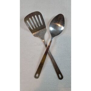 Wolfgang Puck Bistro‎ Cookware Set Stainless Steel Slotted Spatula & Spoon